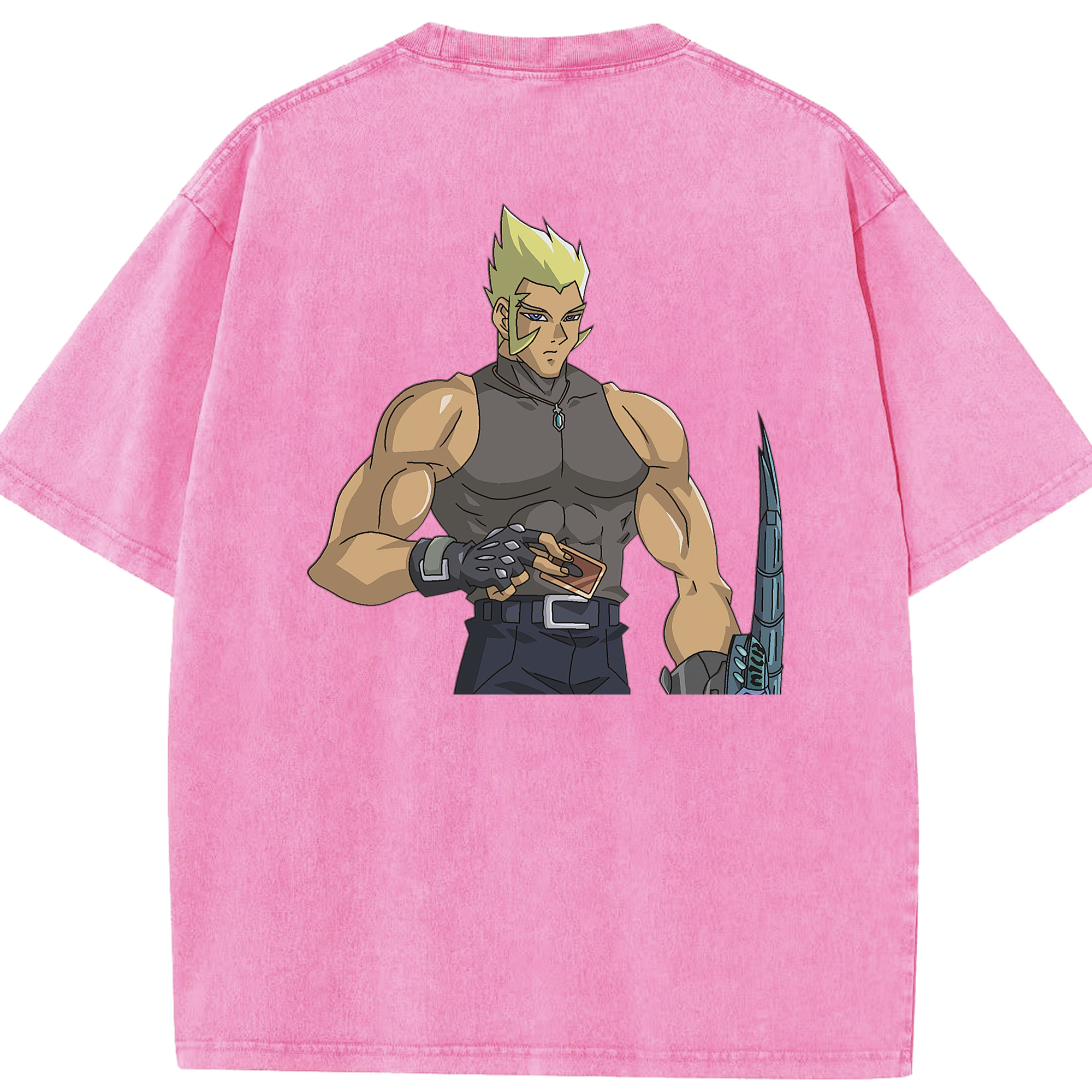 （画像用） 遊☆戯☆王 Yu-Gi-Oh! 綿100% ヴィンテージ風 半袖Tシャツ（背面プリント）
